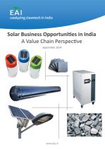 Solar Business Opportunities in India - A Value Chain Perspective