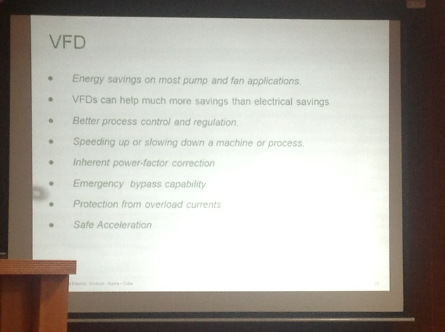 Small VFD Benefits Summary EnEff